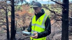 thermal drone wildfire detection, peatland fire monitoring, cairngorms wildfire recovery, aerial thermal imaging technology, wildfire prevention tech editorial analysis 2026